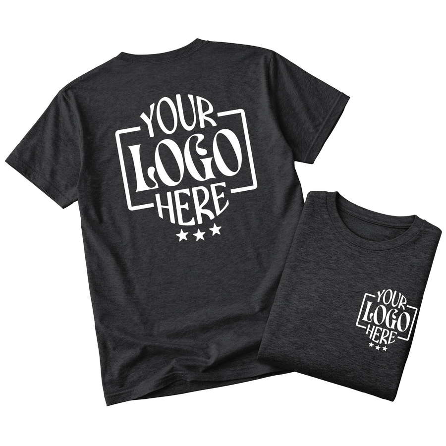 Custom Logo T-Shirt Full Color Print Soft Fabric Fast Shipping