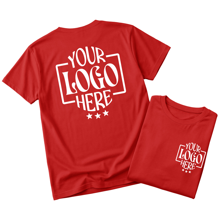 Custom Logo T-Shirt Full Color Print Soft Fabric Fast Shipping