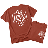 Custom Logo T-Shirt Full Color Print Soft Fabric Fast Shipping