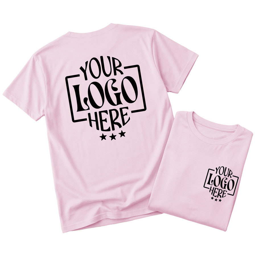 Custom Logo T-Shirt Full Color Print Soft Fabric Fast Shipping