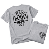 Custom Logo T-Shirt Full Color Print Soft Fabric Fast Shipping