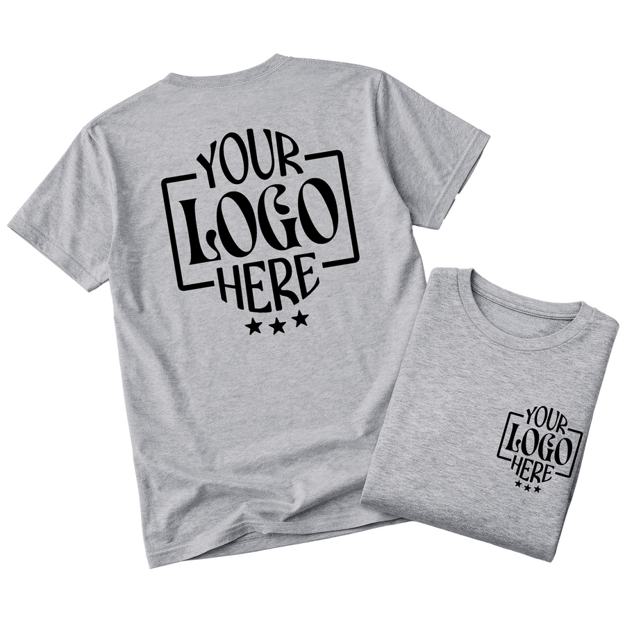 Custom Logo T-Shirt Full Color Print Soft Fabric Fast Shipping