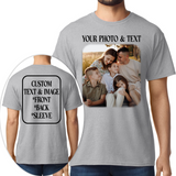 Custom Photo T-Shirt Personalized Picture Shirt Full Color Print