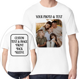 Custom Photo T-Shirt Personalized Picture Shirt Full Color Print