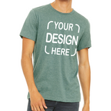 Custom Bella+Canvas® Unisex T-Shirt 3001 & 3001CVC with Full-Color DTF Print