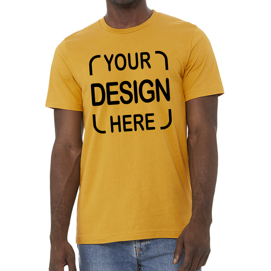 Custom Bella+Canvas® Unisex T-Shirt 3001 & 3001CVC with Full-Color DTF Print