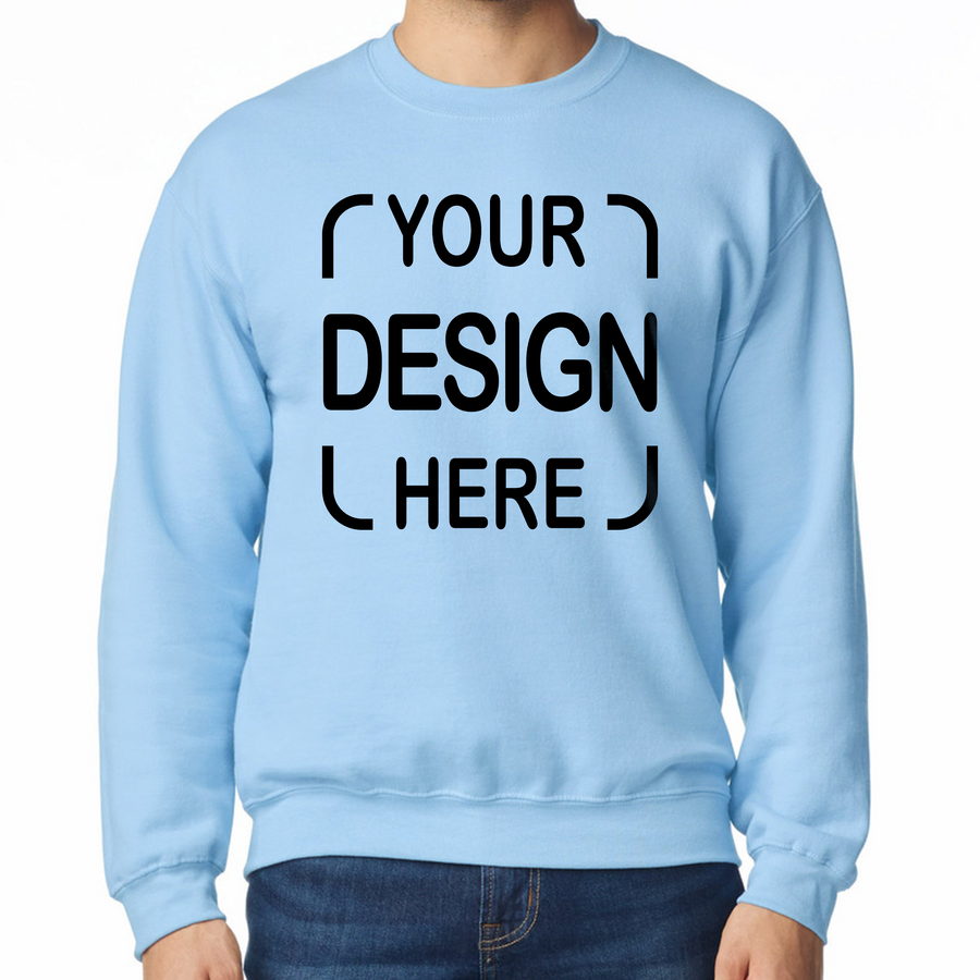 Custom Gildan® Crewneck Sweatshirt 18000  with Full-Color DTF Print