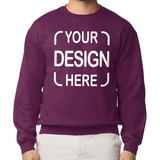 Custom Gildan® Crewneck Sweatshirt 18000  with Full-Color DTF Print