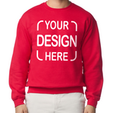 Custom Gildan® Crewneck Sweatshirt 18000  with Full-Color DTF Print