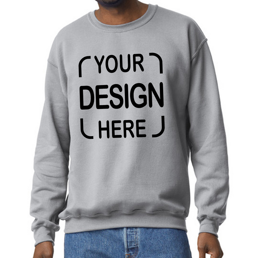 Custom Gildan® Crewneck Sweatshirt 18000  with Full-Color DTF Print