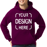 Custom Gildan® Hoodie 18500 with Full-Color DTF Print