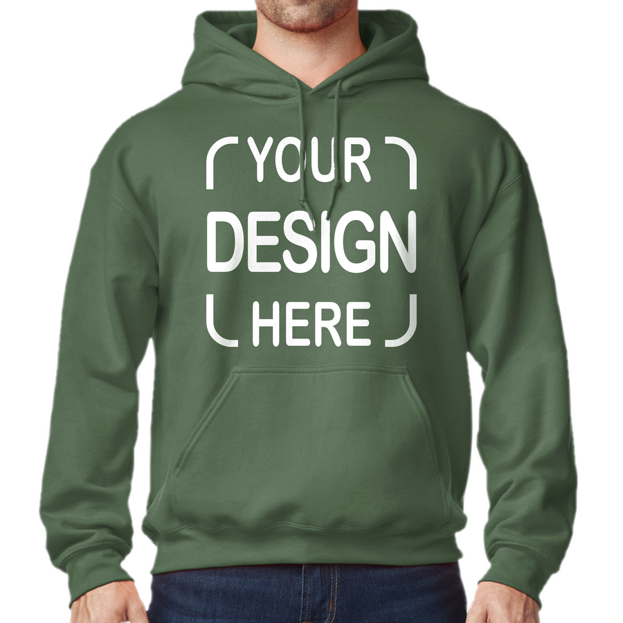 Custom Gildan® Hoodie 18500 with Full-Color DTF Print