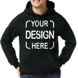 Custom Gildan® Hoodie 18500 with Full-Color DTF Print