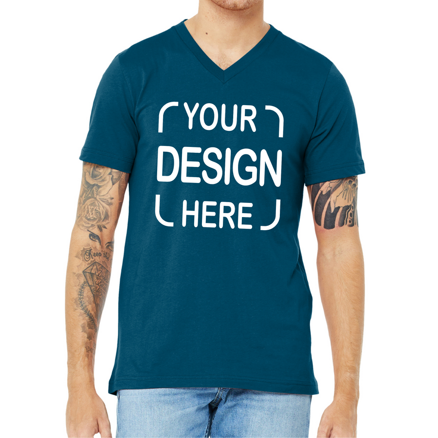 Custom Bella+Canvas® 3005 & 3005CVC V-Neck T-Shirt