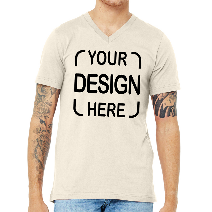 Custom Bella+Canvas® 3005 & 3005CVC V-Neck T-Shirt