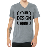 Custom Bella+Canvas® 3005 & 3005CVC V-Neck T-Shirt