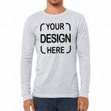 Custom Bella+Canvas®  Unisex Jersey Long Sleeve T-Shirt 3501 with Full-Color DTF Print