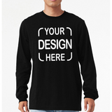 Custom Bella+Canvas®  Unisex Jersey Long Sleeve T-Shirt 3501 with Full-Color DTF Print