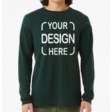 Custom Bella+Canvas®  Unisex Jersey Long Sleeve T-Shirt 3501 with Full-Color DTF Print