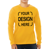 Custom Bella+Canvas®  Unisex Jersey Long Sleeve T-Shirt 3501 with Full-Color DTF Print