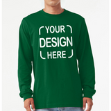 Custom Bella+Canvas®  Unisex Jersey Long Sleeve T-Shirt 3501 with Full-Color DTF Print
