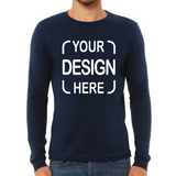 Custom Bella+Canvas®  Unisex Jersey Long Sleeve T-Shirt 3501 with Full-Color DTF Print