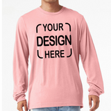 Custom Bella+Canvas®  Unisex Jersey Long Sleeve T-Shirt 3501 with Full-Color DTF Print