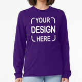Custom Bella+Canvas®  Unisex Jersey Long Sleeve T-Shirt 3501 with Full-Color DTF Print