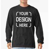 Custom Bella+Canvas®  Unisex Jersey Long Sleeve T-Shirt 3501 with Full-Color DTF Print