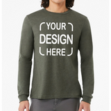 Custom Bella+Canvas®  Unisex Jersey Long Sleeve T-Shirt 3501 with Full-Color DTF Print