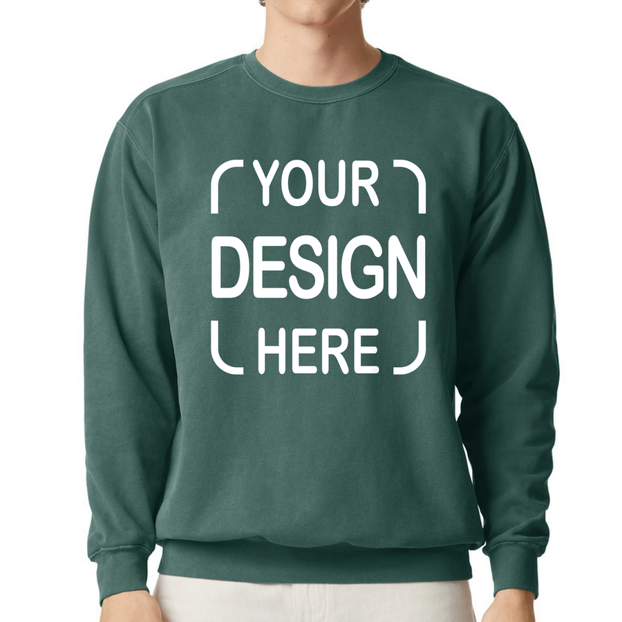 Custom Comfort Colors® Crewneck Sweatshirt 1566 with Full Color DTF Print