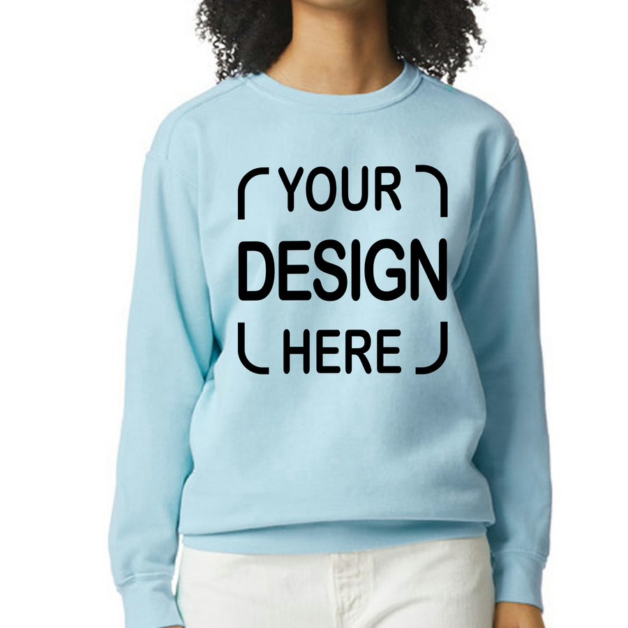 Custom Comfort Colors® Crewneck Sweatshirt 1566 with Full Color DTF Print