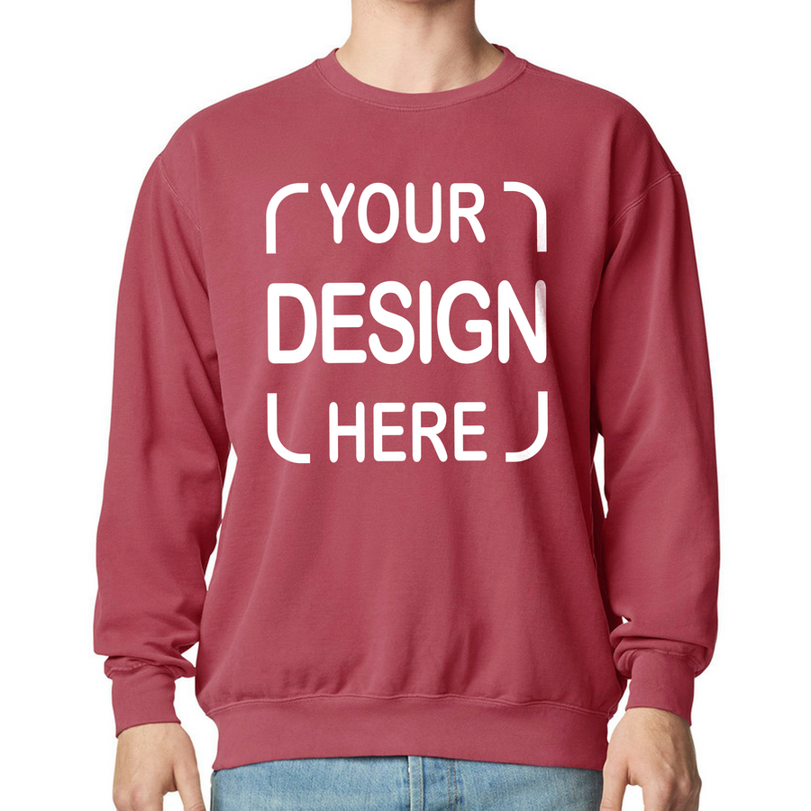 Custom Comfort Colors® Crewneck Sweatshirt 1566 with Full Color DTF Print