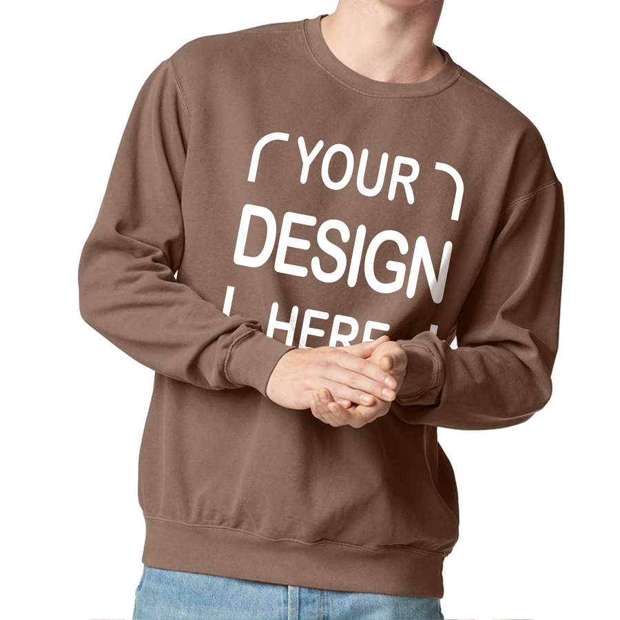 Custom Comfort Colors® Crewneck Sweatshirt 1566 with Full Color DTF Print