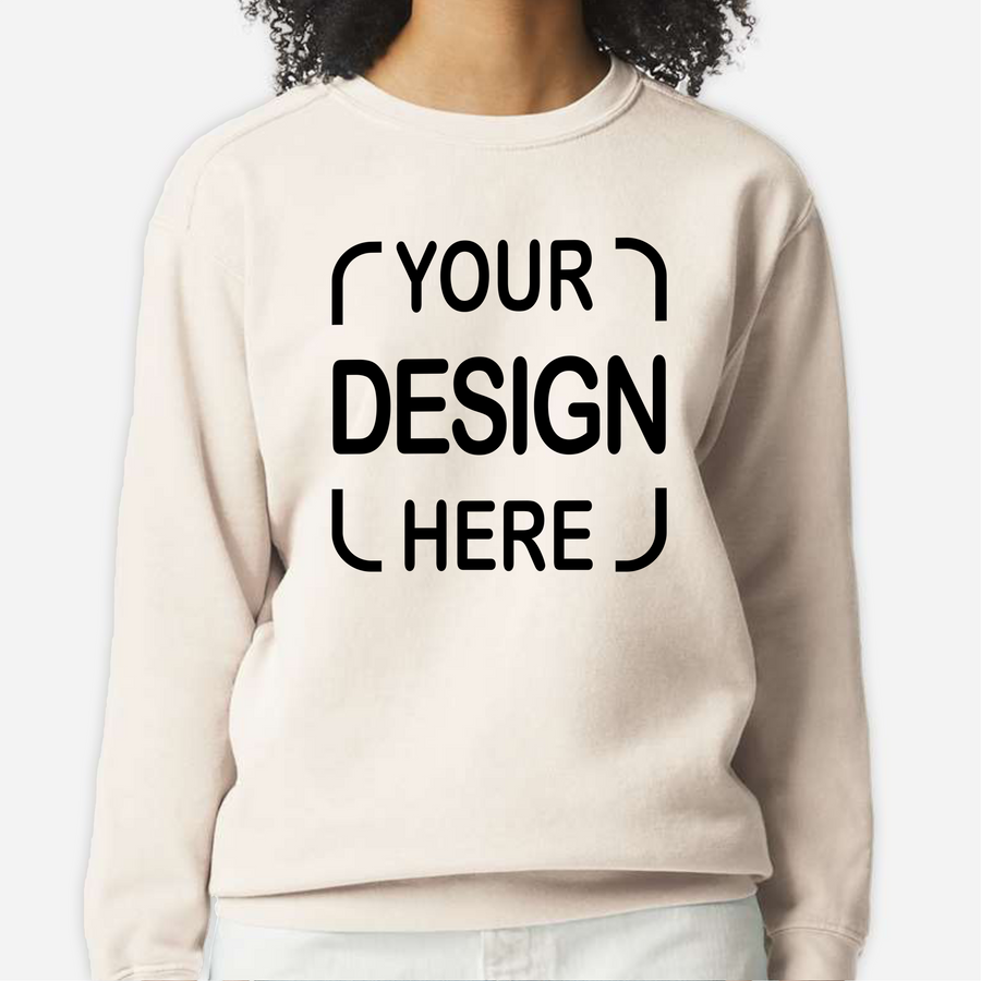 Custom Comfort Colors® Crewneck Sweatshirt 1566 with Full Color DTF Print
