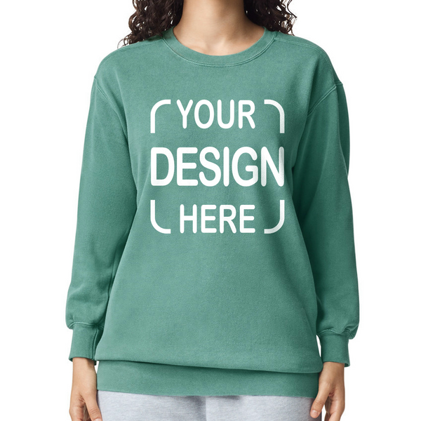 Custom Comfort Colors® Crewneck Sweatshirt 1566 with Full Color DTF Print