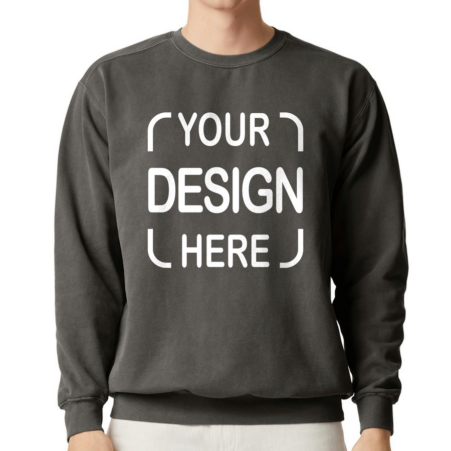 Custom Comfort Colors® Crewneck Sweatshirt 1566 with Full Color DTF Print