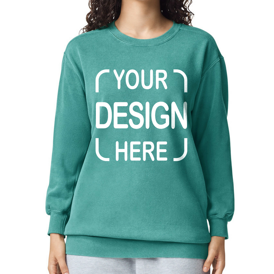 Custom Comfort Colors® Crewneck Sweatshirt 1566 with Full Color DTF Print