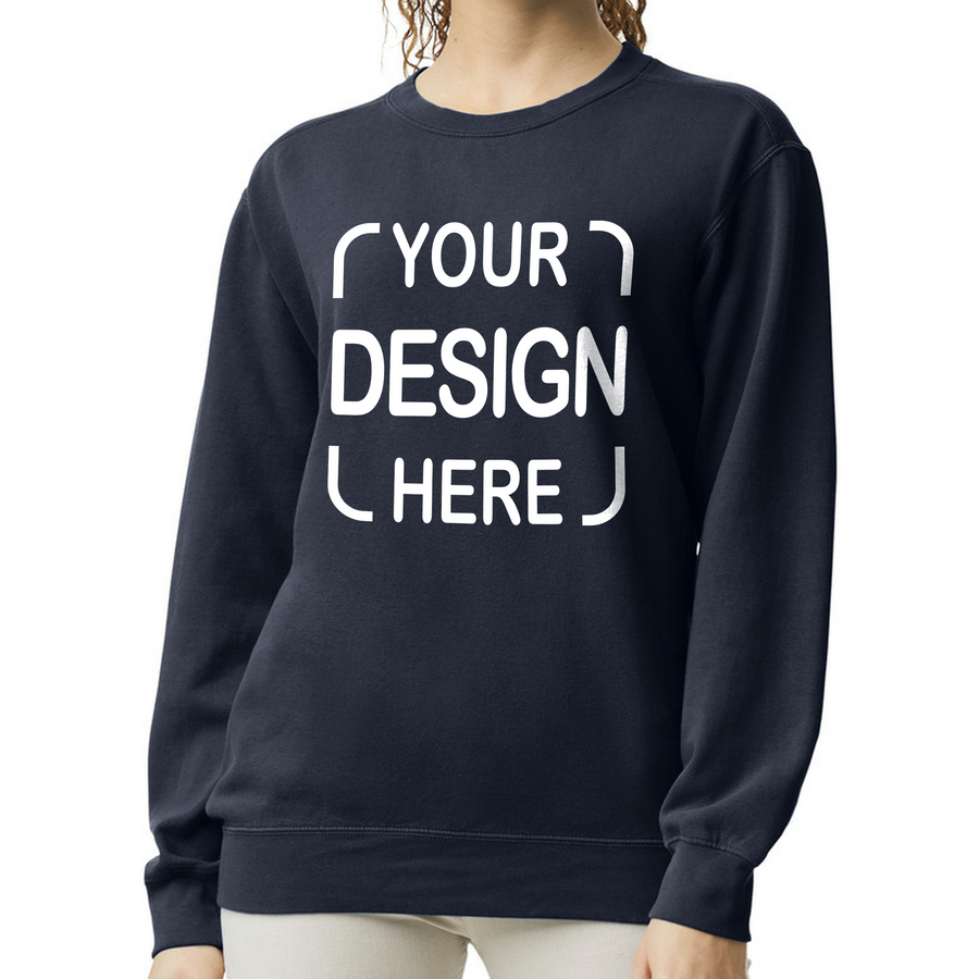 Custom Comfort Colors® Crewneck Sweatshirt 1566 with Full Color DTF Print