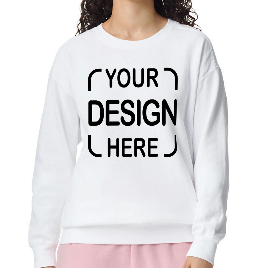 Custom Comfort Colors® Crewneck Sweatshirt 1566 with Full Color DTF Print