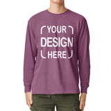 Custom Comfort Colors® Long Sleeve T-Shirt 6014 with Full-Color DTF Print