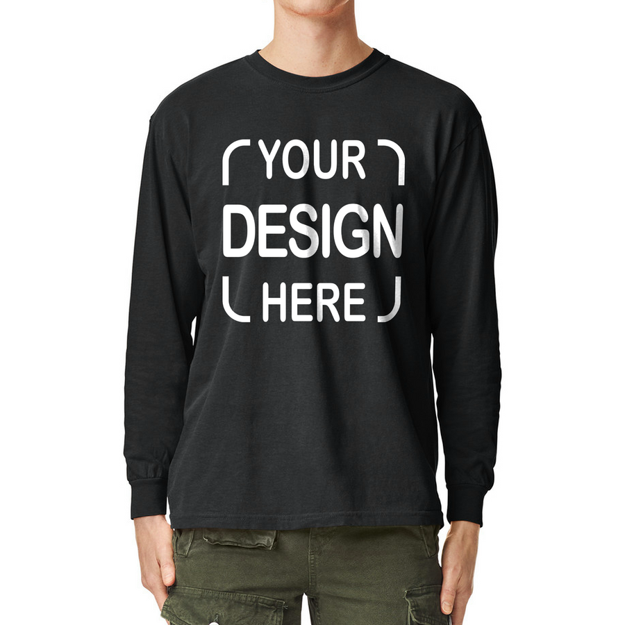 Custom Comfort Colors® Long Sleeve T-Shirt 6014 with Full-Color DTF Print