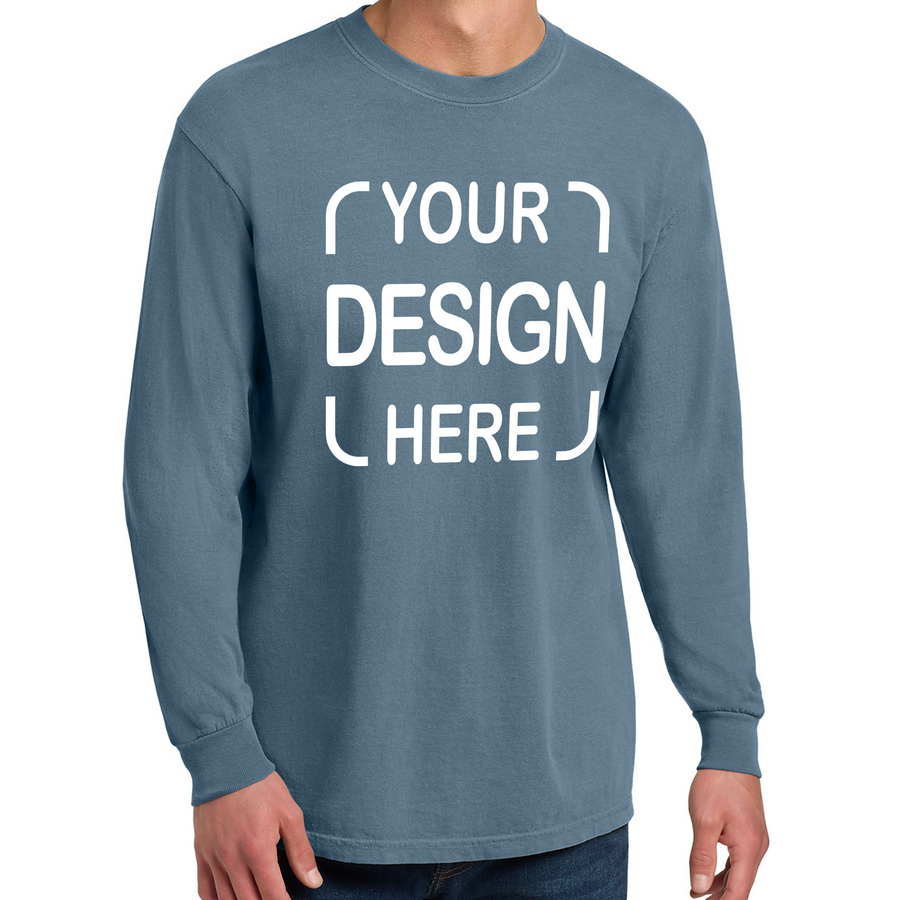 Custom Comfort Colors® Long Sleeve T-Shirt 6014 with Full-Color DTF Print