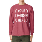 Custom Comfort Colors® Long Sleeve T-Shirt 6014 with Full-Color DTF Print