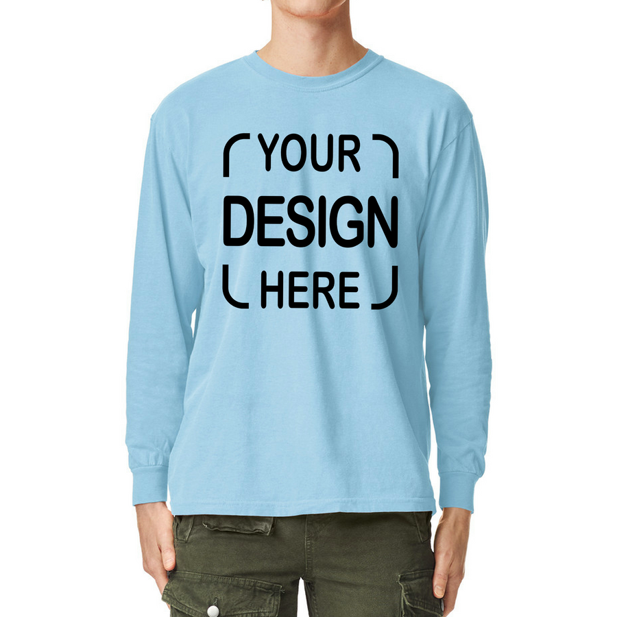Custom Comfort Colors® Long Sleeve T-Shirt 6014 with Full-Color DTF Print