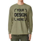 Custom Comfort Colors® Long Sleeve T-Shirt 6014 with Full-Color DTF Print