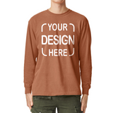 Custom Comfort Colors® Long Sleeve T-Shirt 6014 with Full-Color DTF Print
