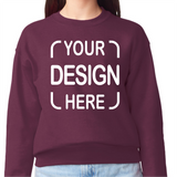 Custom Gildan® 18000B Youth Crewneck Sweatshirt with Full-Color DTF Print