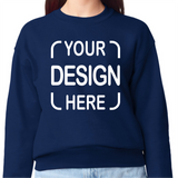 Custom Gildan® 18000B Youth Crewneck Sweatshirt with Full-Color DTF Print