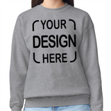 Custom Gildan® 18000B Youth Crewneck Sweatshirt with Full-Color DTF Print